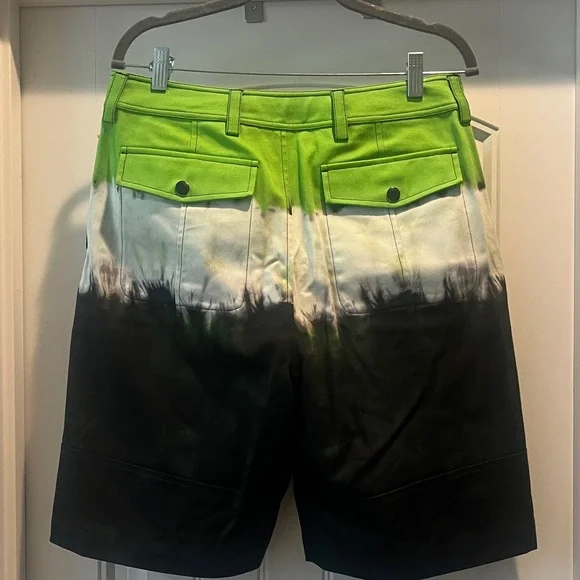Authentic Valentino Green, White, and Black Men's Shorts - Picture 2 of 11